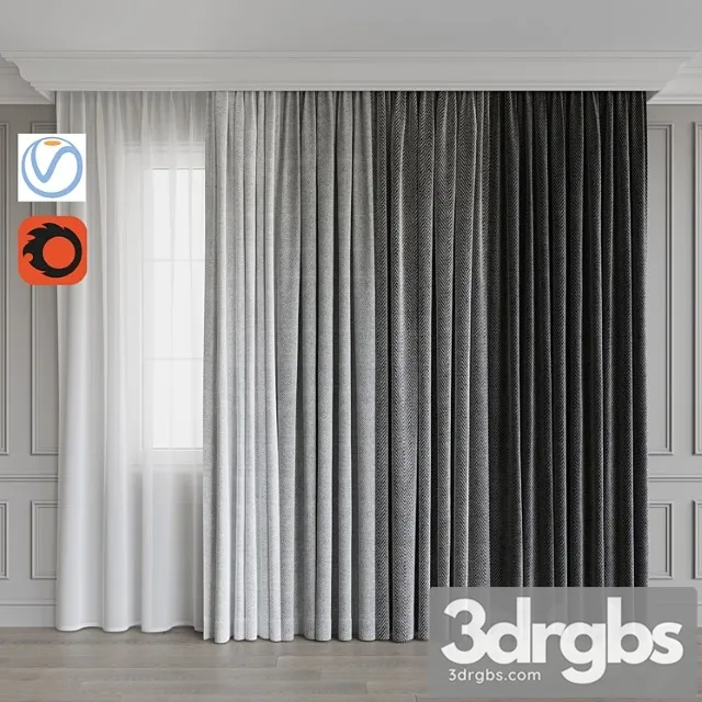 A set of curtains 9. gray gamma