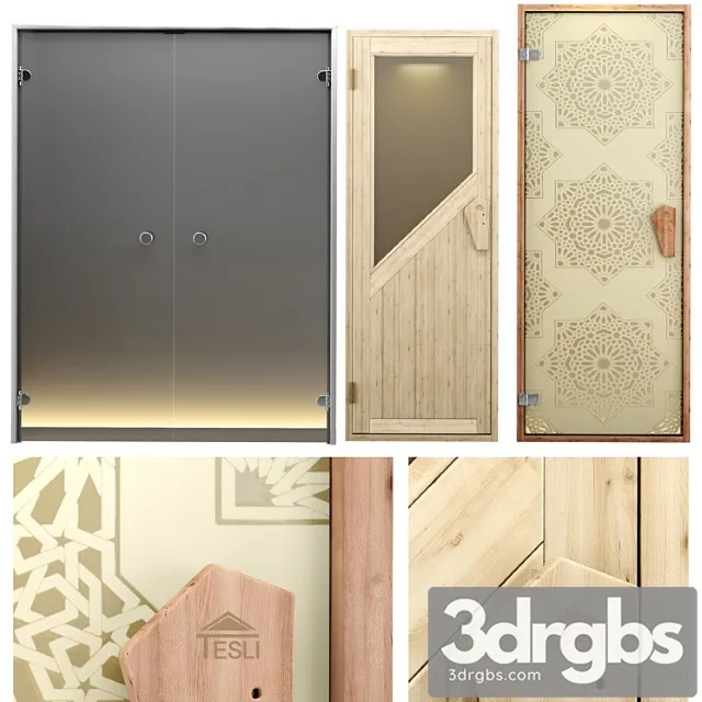 A set of doors for baths saunas and hammam 3dsmax Download