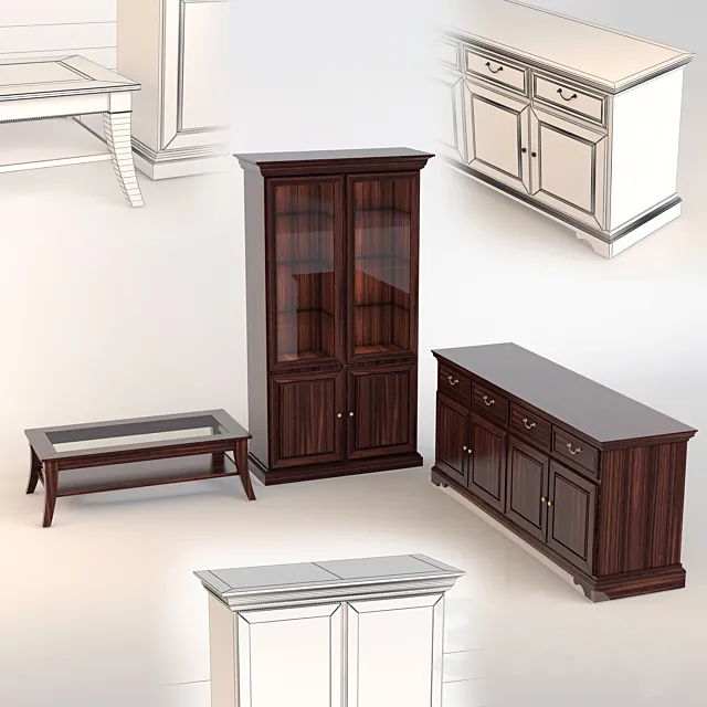 A set of furniture from Selva 3DSMax File