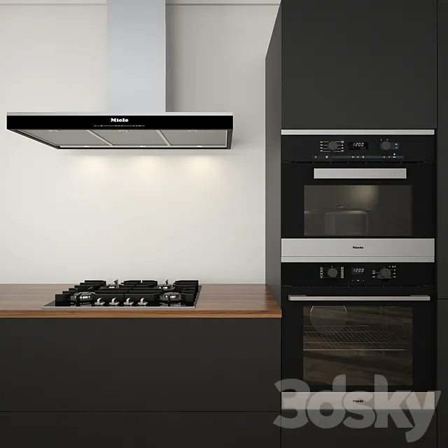 A set of kitchen appliances Miele 3DSMax File