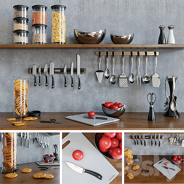 A set of kitchen utensils Robert Welch 3ds Max