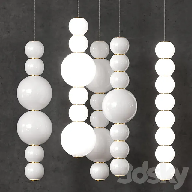 A set of lamps_Formagenda_PEARLS DOUBLE 3ds Max