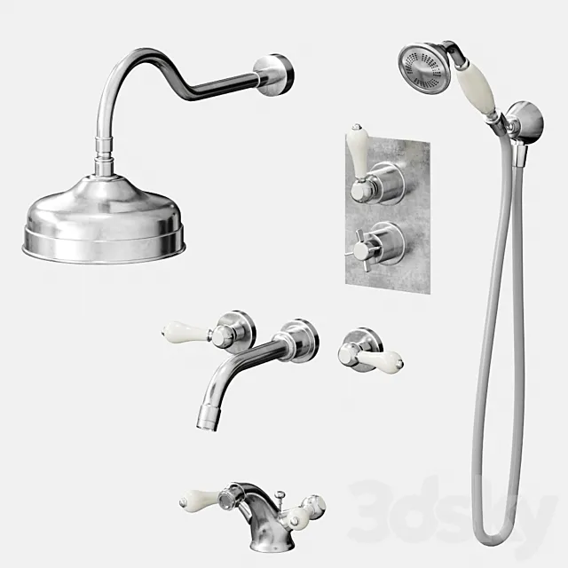 A set of mixers for bathroom and shower Bruma 3DSMax File