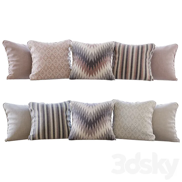 A set of pillows Romo 01 3DS Max Model