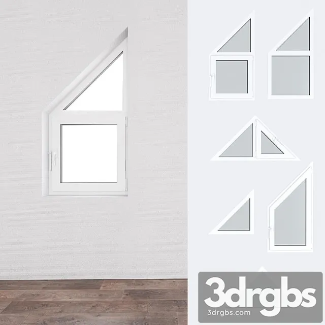 A set of plastic windows 11 3dsmax Download