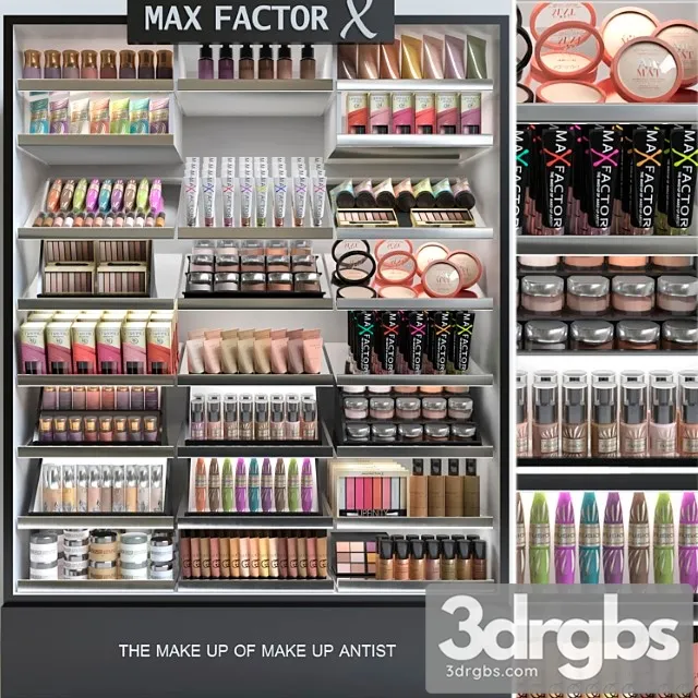A set of professional cosmetics in a beauty salon or duty free 3 3dsmax Download