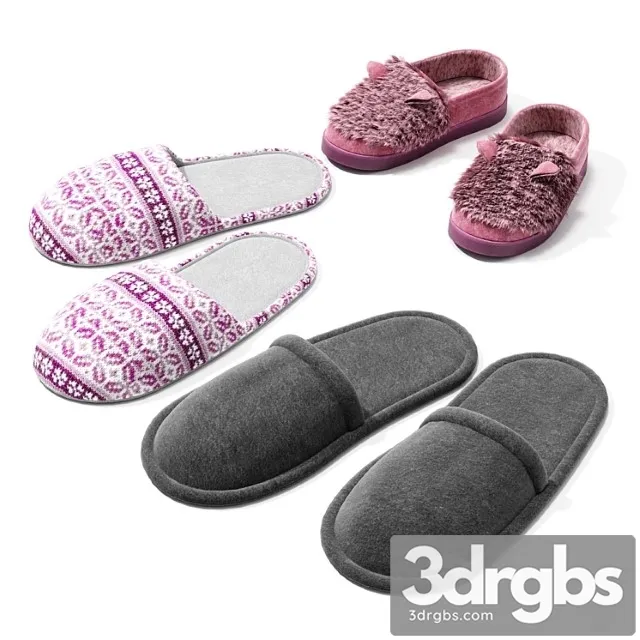A set of slippers 3dsmax Download