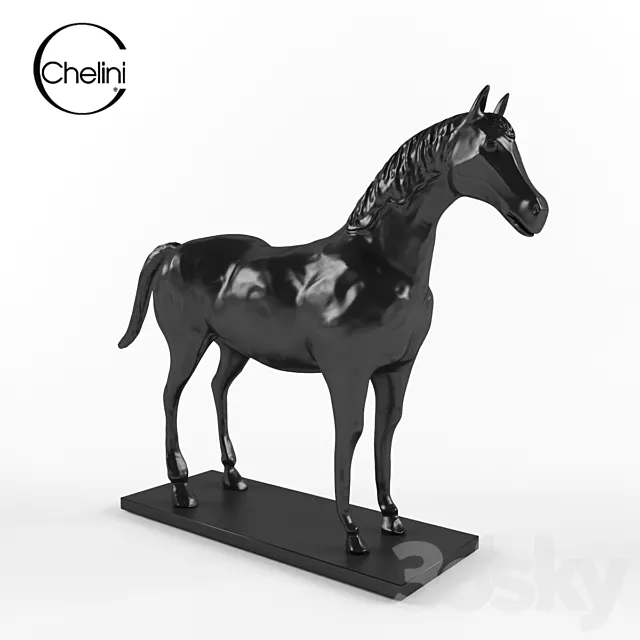 A statuette in the shape of a horse “Chelini” 3DSMax File