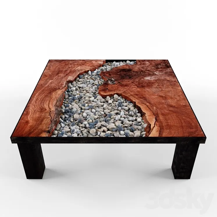 A table of the tree root 3DS Max