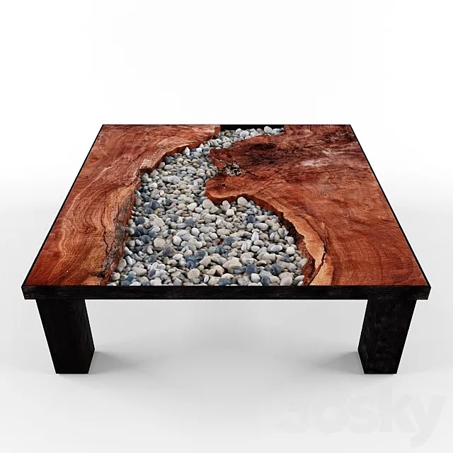 A table of the tree root 3DSMax File