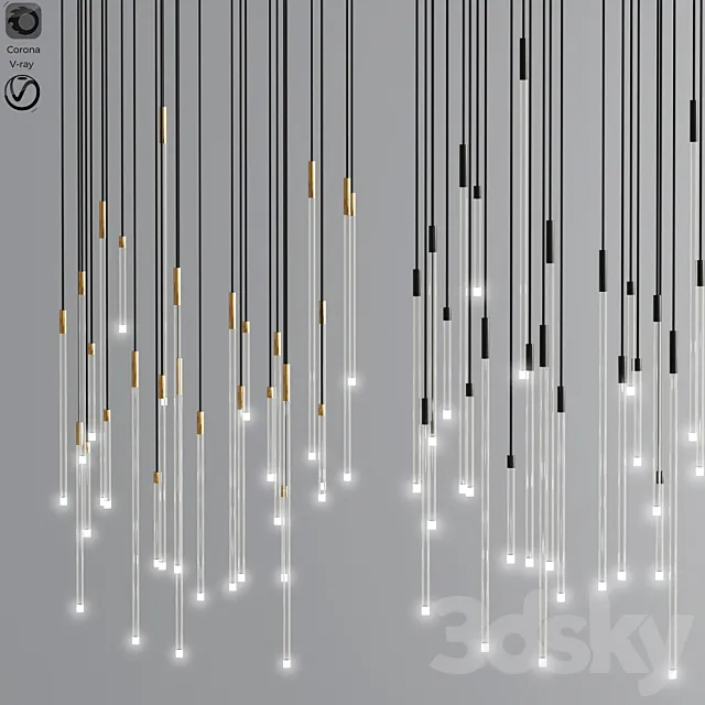 A tube nano light glass 3DS Max Model