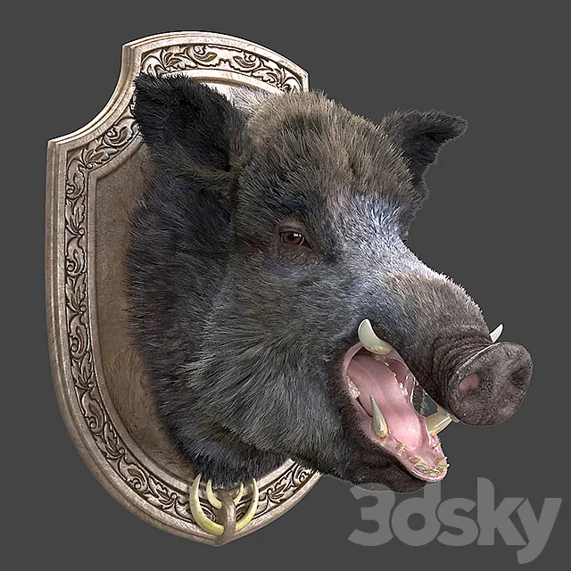 A wild boar 3ds Max