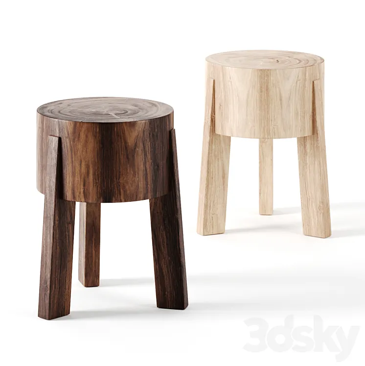 ABBATOIR TABLE STOOL by industrywest 3DS Max