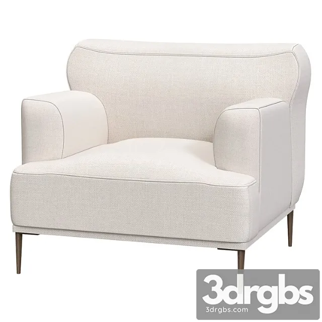 Abisko Quartz White Lounge Chair 15 3dsmax Download