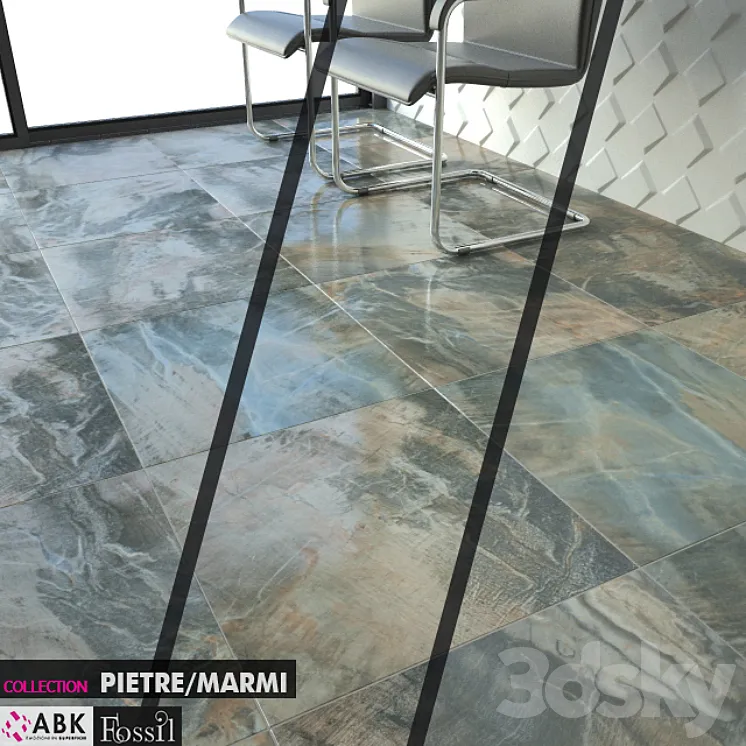 ABK COLLECTION PIETRE MARMI FOSSIL BLUE 3DS Max