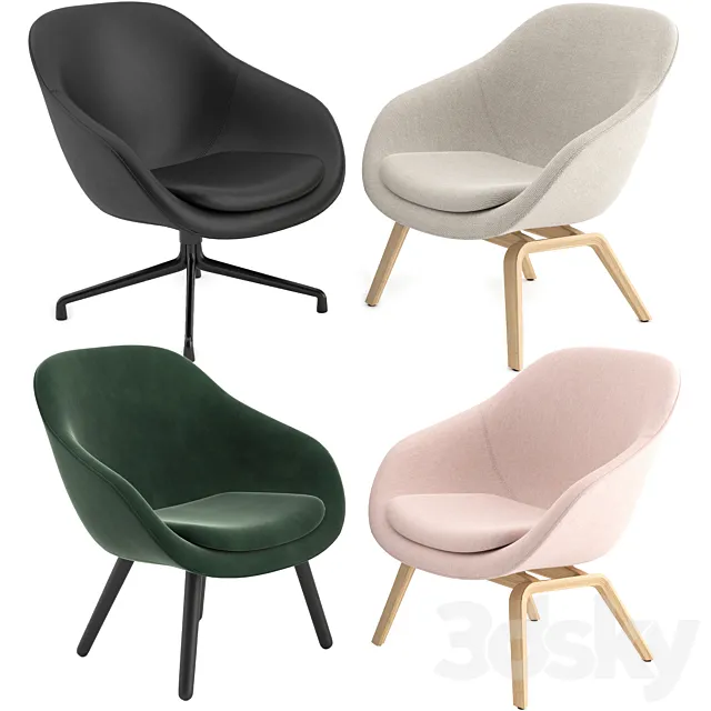 About A Lounge Chairs AAL by HAY 3ds Max