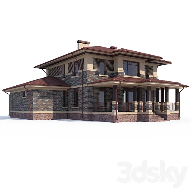 ABS House V82 3DS Max Model