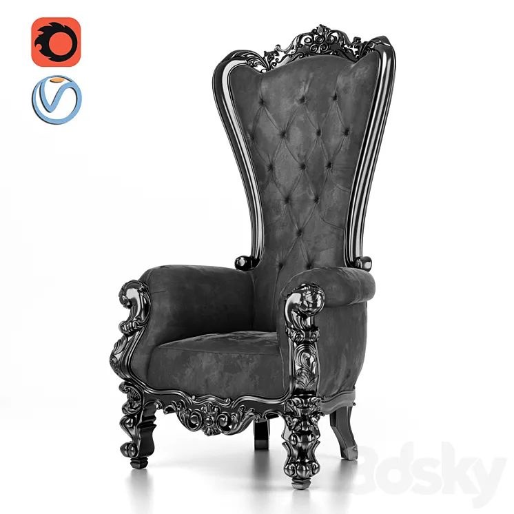 Absolom Roche Chair 3DS Max