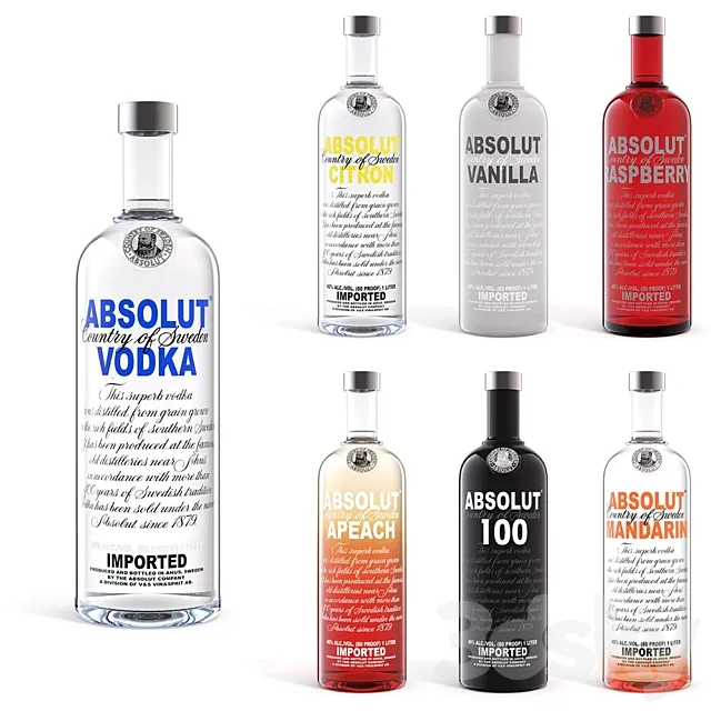 Absolut Vodka 3ds Max