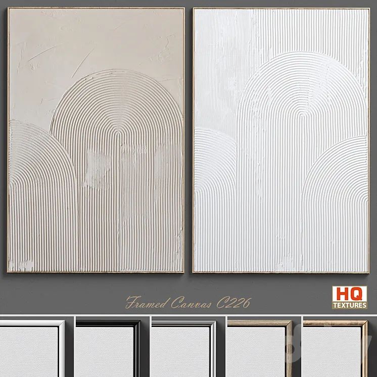 Abstract Arch Plaster Wall Art C-226 3DS Max