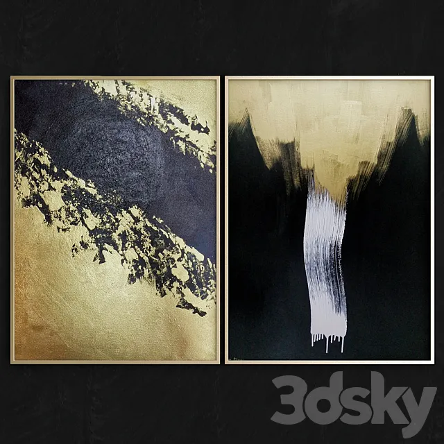 Abstract art frames_5 3ds Max