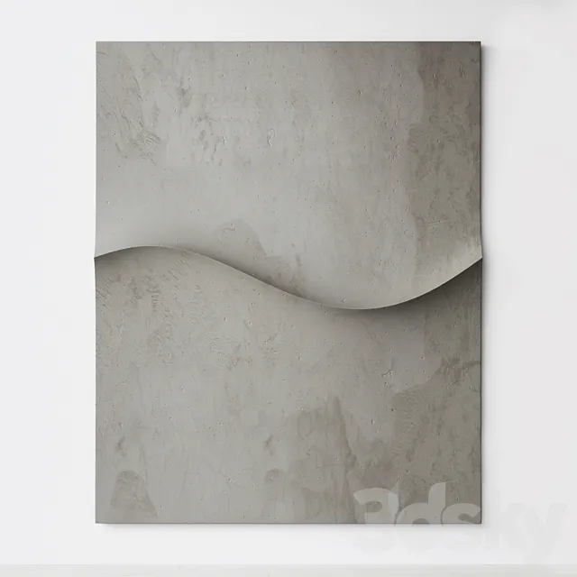 Abstract composition. Relief. Plateau. 34 3DS Max Model