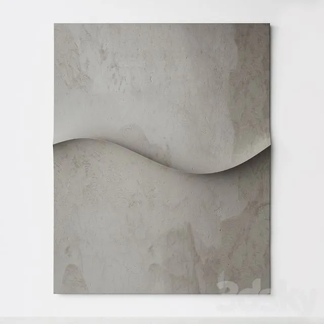 Abstract composition. Relief. Plateau. 34 3dsMax Model