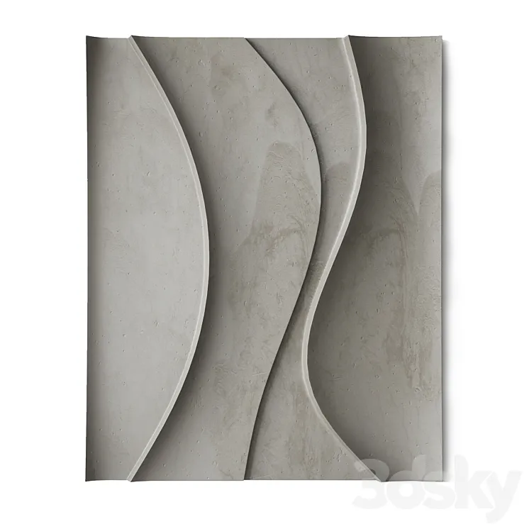 Abstract composition. Relief. Plateau. 9 3DS Max Model