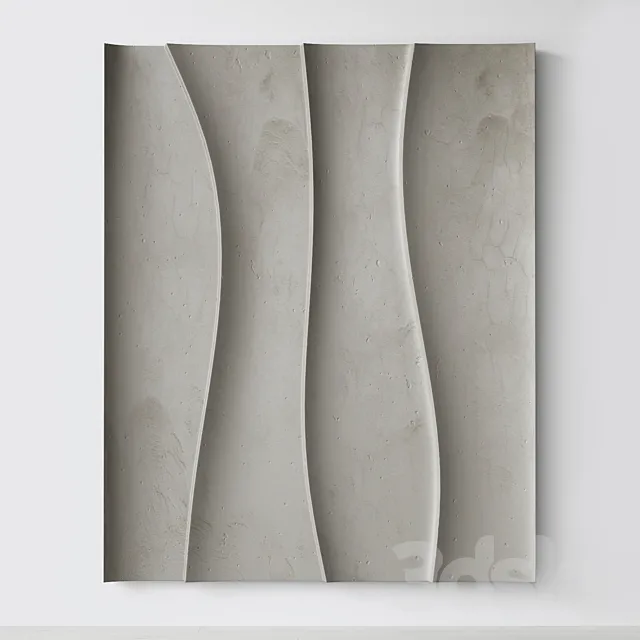 Abstract composition. Relief. Plateau. ten 3ds Max