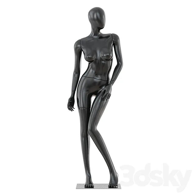 Abstract female mannequin 04 3ds Max