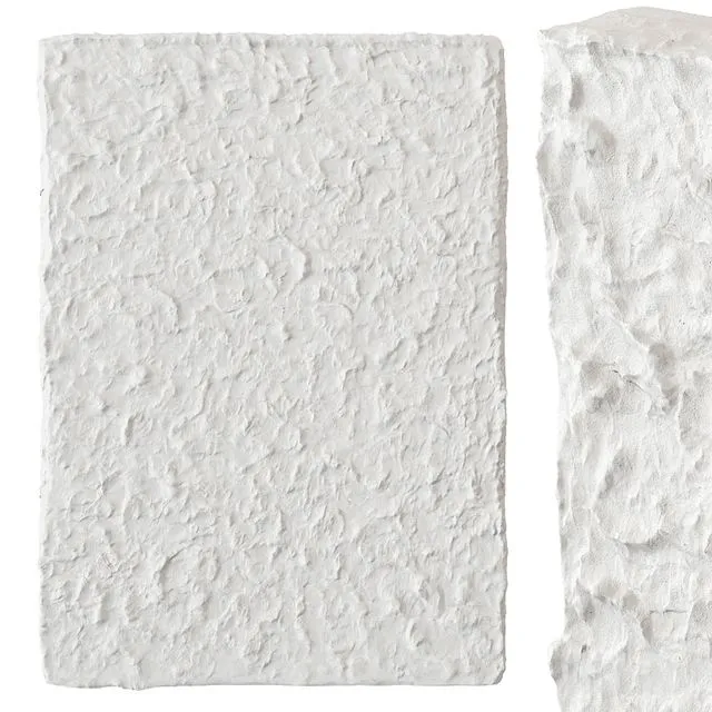 Abstract Plaster Painting (white) 3dsMax Model
