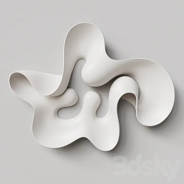 Abstract sculpture by Eva Hild 3DS Max Model