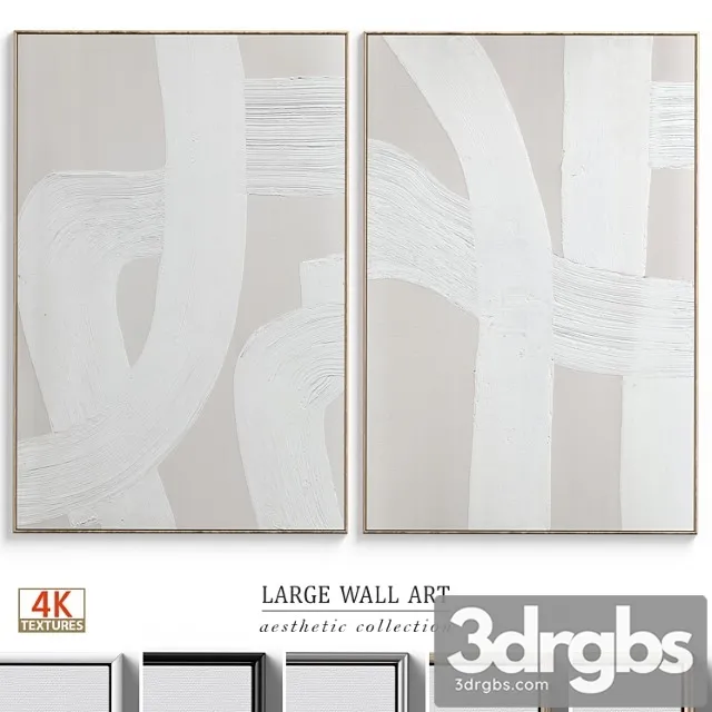 Abstract textural plaster wall art c-399