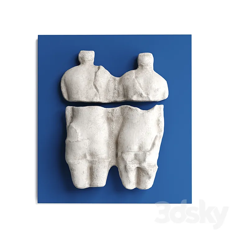 Abstract torso wall panel 3DS Max Model