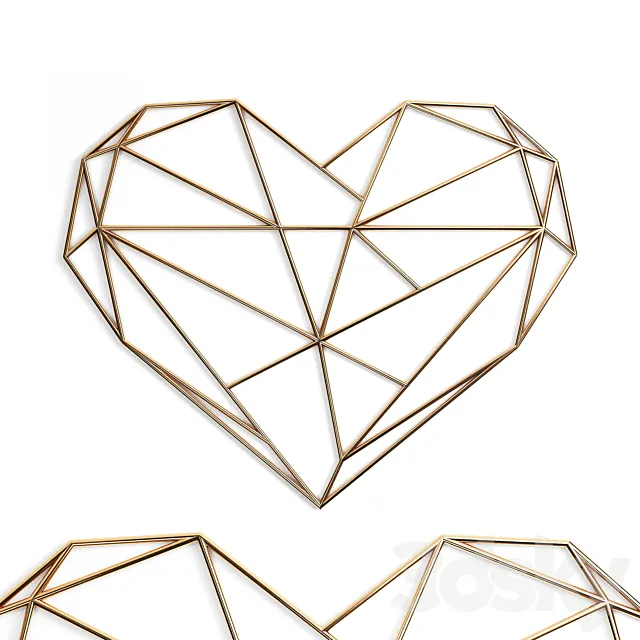 Abstract Wall Decor 035 3ds Max