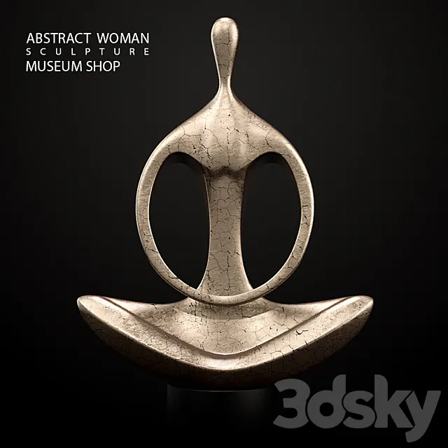 Abstract Woman Sculpture 3DSMax File