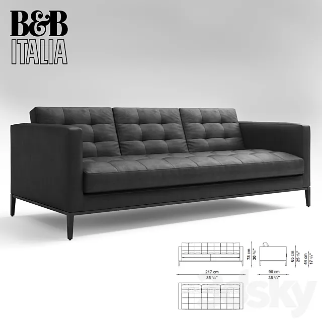 ac lounge sofa b & b italia 3ds Max