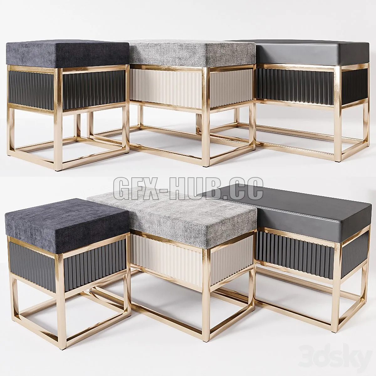 Academy Bench by Oasis Group 3dsMax Model