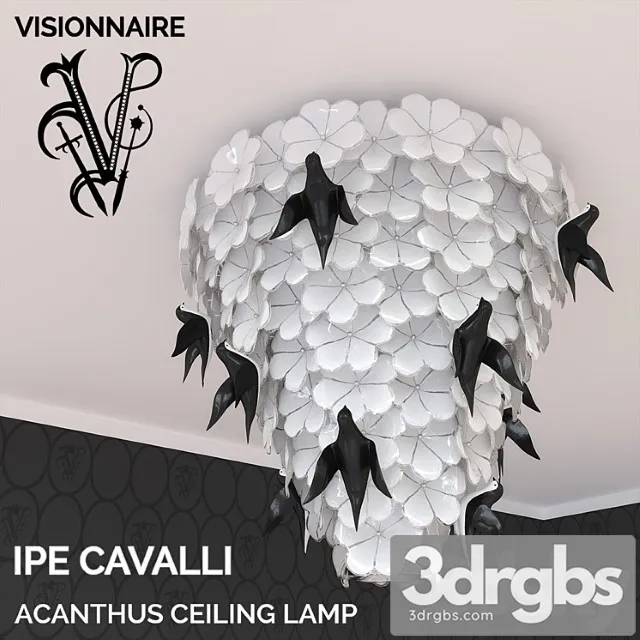Acanthus Ceiling Lamp Ipe Cavalli Visionnaire 3dsmax Download
