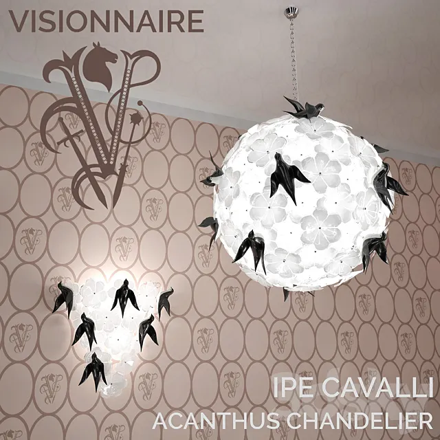 ACANTHUS CHANDELIER _ IPE CAVALLI _ VISIONNAIRE 3DS Max Model