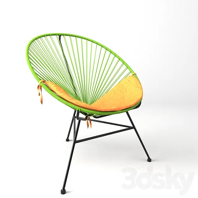 Acapulco Green Chair. Sim-Trade. 3ds Max