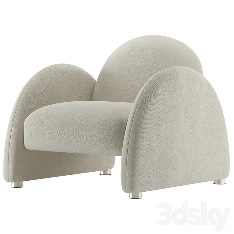 Accent Armchair 2LG 3DS Max