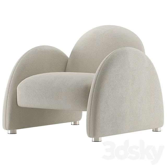 Accent Armchair 2LG 3DSMax File