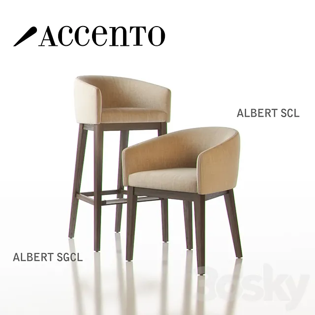 ACCENTO ALBERT Chairs 3DSMax File