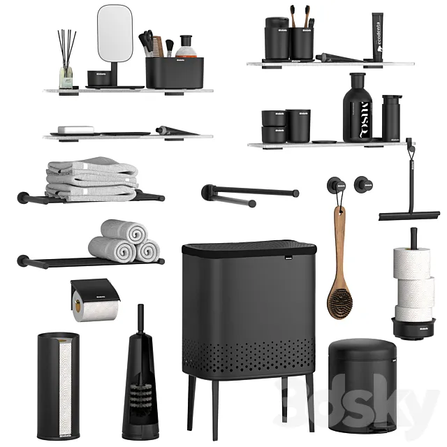 Accessories and decor for bathroom Brabantia Colombo 3DS Max Model