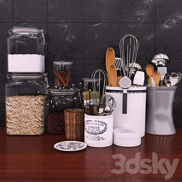 Accessories for kitchen and restaurant 5 3DSMax File