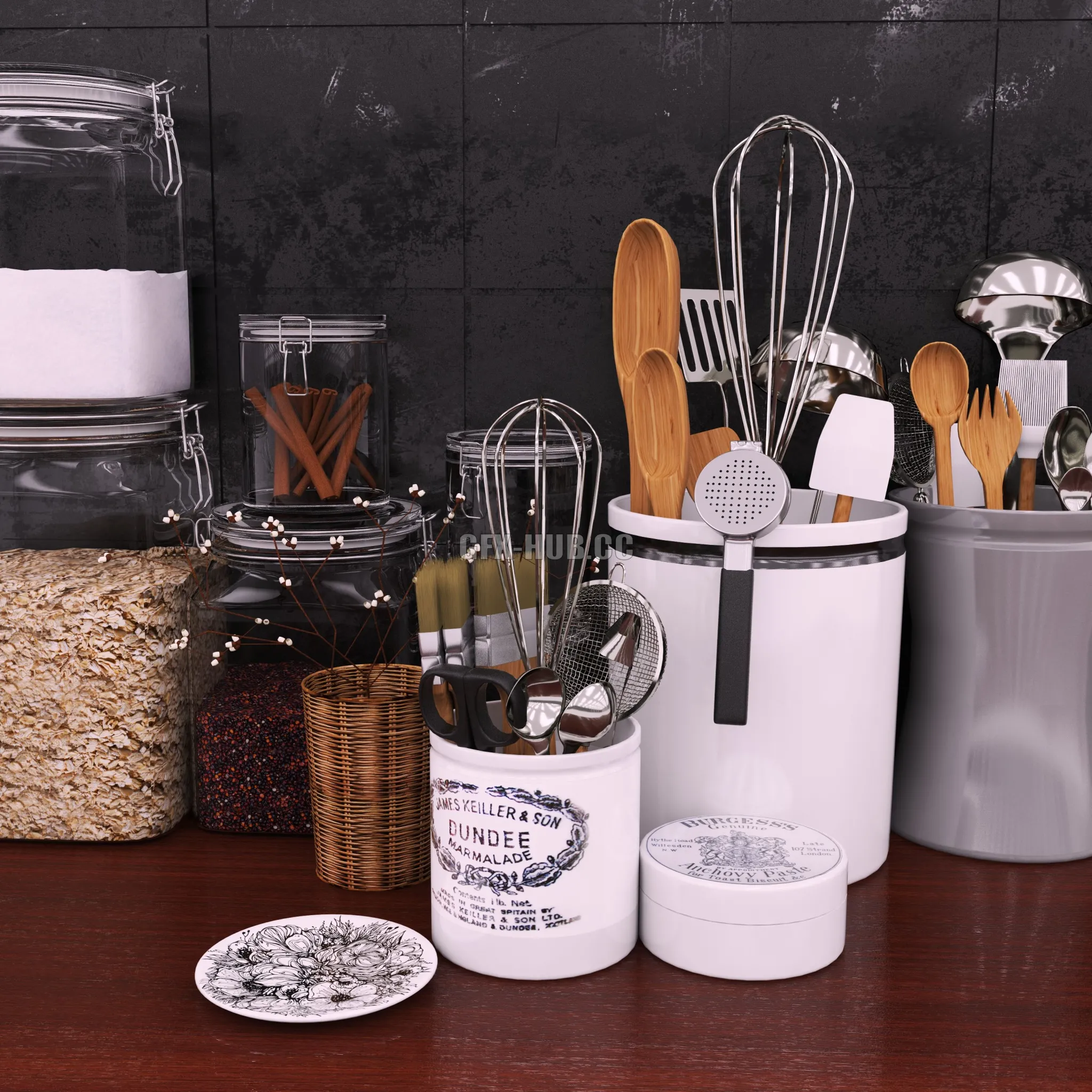 Accessories for kitchen and restaurant 5 3dsMax Model