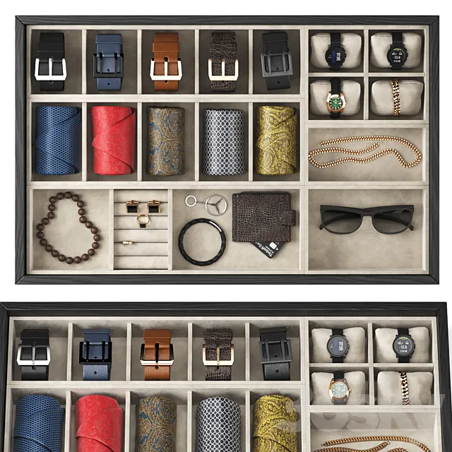 Accessories for men 3DS Max Model