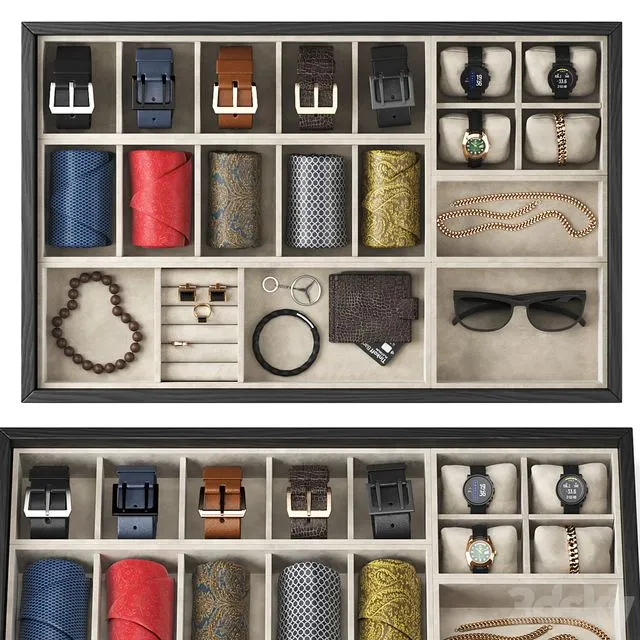 Accessories for men 3dsMax Model