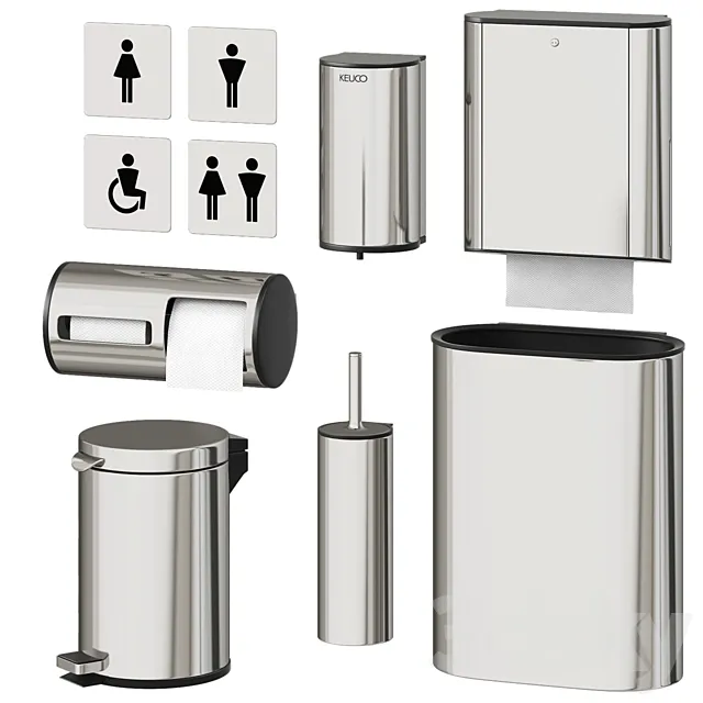 Accessories for public toilet Keuco Plan 3DSMax File